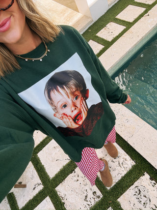 ETTA OG | home alone sweatshirt - hunter