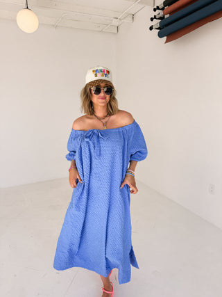 blowin bubbles maxi dress