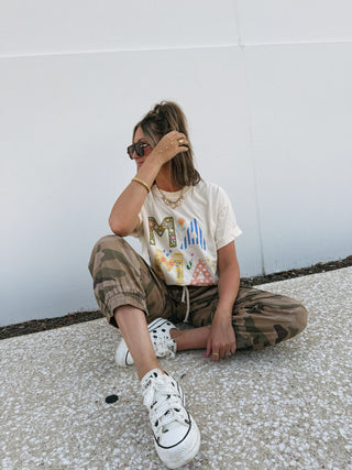 ETTA OG | floral mama graphic tee - ivory
