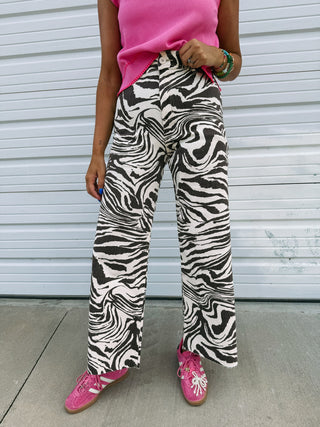 zesty zebra pants