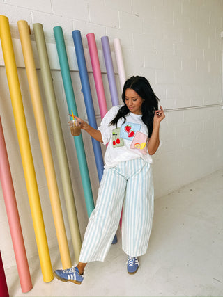 fruit stand patchwork tee