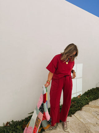 red wine two piece set