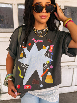 ETTA OG | candy club graphic tee - charcoal