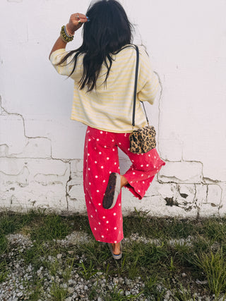 cherry coke polka dot jeans