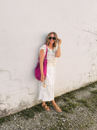 madeline lace maxi skirt