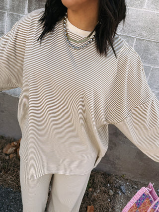feeling fuzzy oversized top