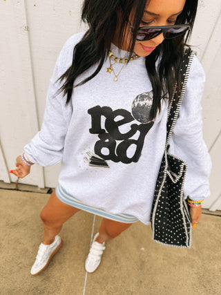 ETTA OG | reading party sweatshirt - ash