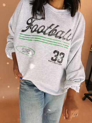 ETTA OG | friday night lights sweatshirt - ash