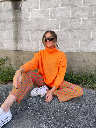 take on me sweater - orange