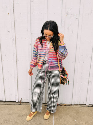 rainbowland front tie cardigan