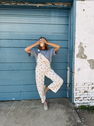 paint it polka dot overalls