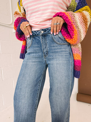 vervet | bria cuffed baggy jeans