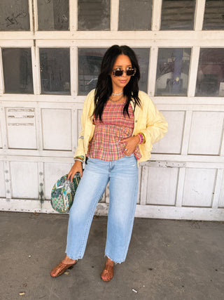 perfect day plaid tank top