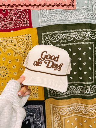 ETTA OG | good ole days trucker hat - cream.