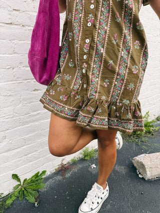 flower bloom flutter dress