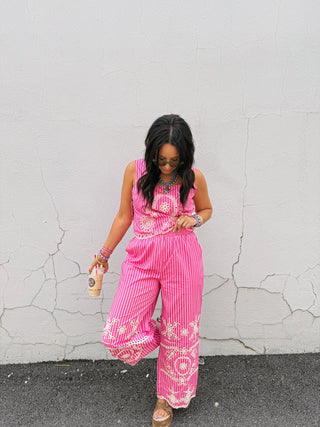 sunset cove stripe pants