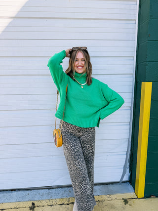 take on me sweater - green