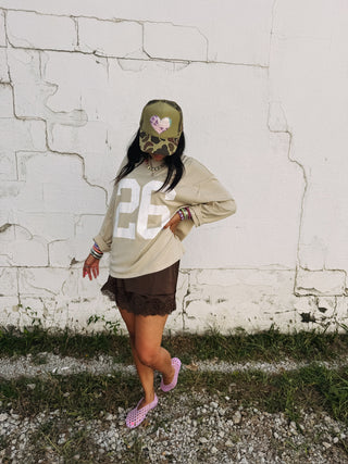 distressed 26 long sleeve