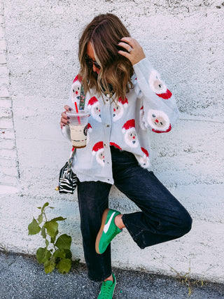 smiley santa sweater