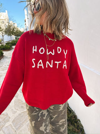 howdy santa sweater