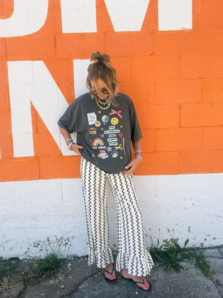 draw the line ruffle pants