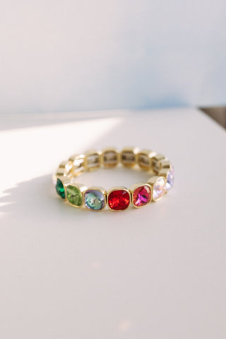 beljoy | lila crystal bracelet - rainbow