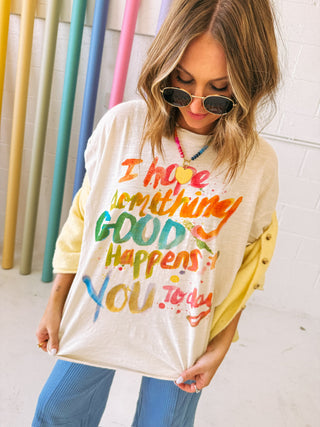 good things happen graphic tee