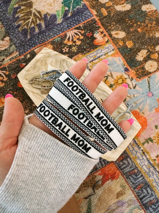 ETTA OG | football MOM embroidered bracelet