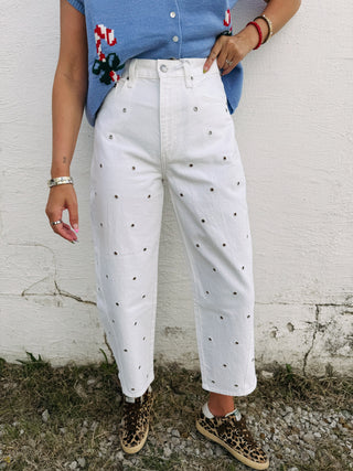 DAZE | stardust barrel leg jeans