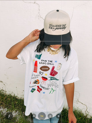 ETTA OG | halftime queen graphic tee - white