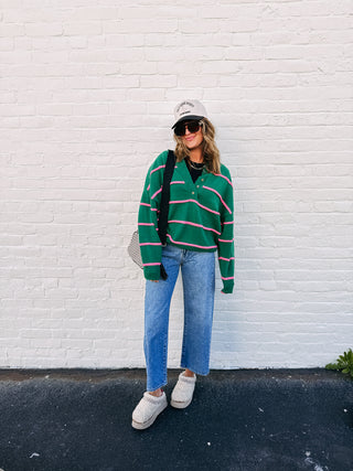 the best time stripe sweater