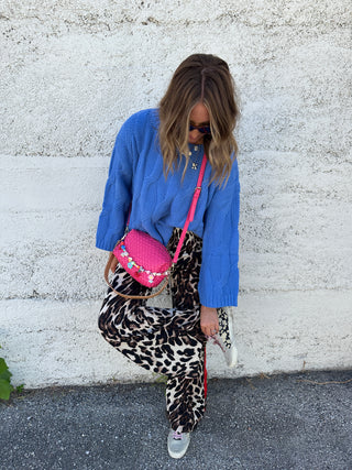 red flag leopard pants