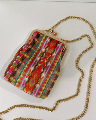 birdie crossbody - crazy color chenille