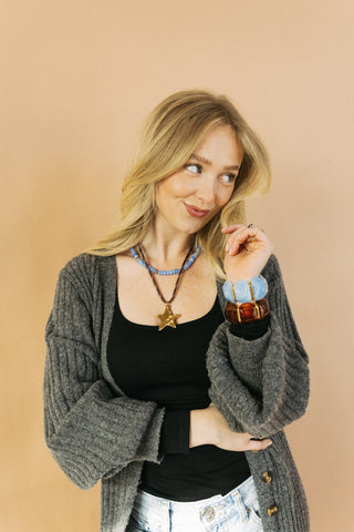 beljoy | emma stretch bracelet - light blue