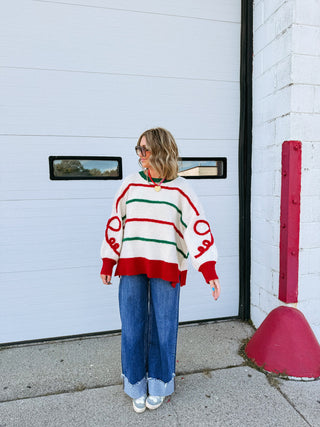 curling ribbon sweater