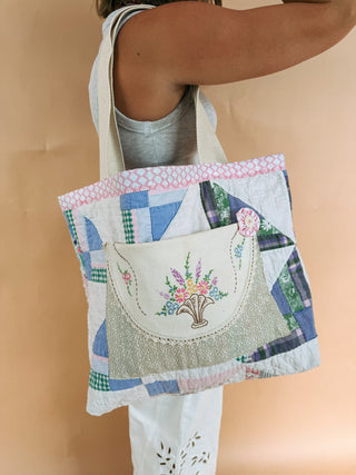 HANDMADE | love letter tote bag