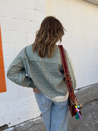 family tree floral jacket