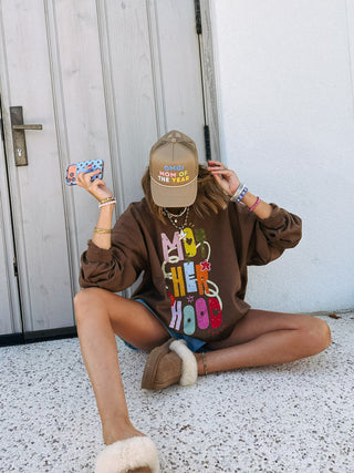 ETTA OG | whimsical motherhood sweatshirt - brown