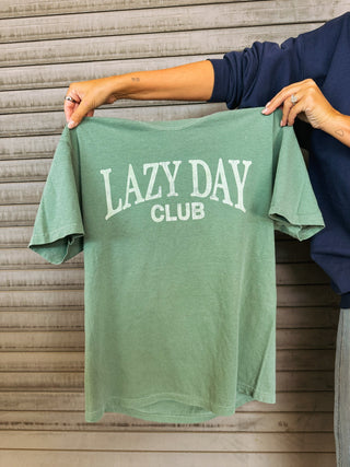 ETTA OG | lazy day club tee - green / green