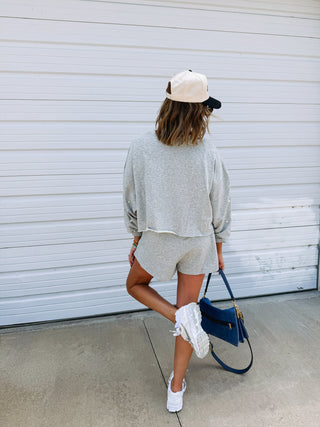 pearly girly top - grey
