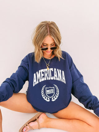 ETTA OG | americana sweatshirt - navy