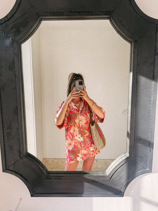 z supply | tropic mini dress - sunset pink