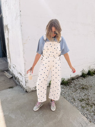 paint it polka dot overalls