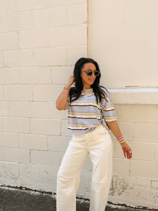 ocean breeze stripe tee