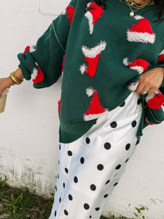 santa hat sweater