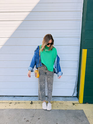 take on me sweater - green