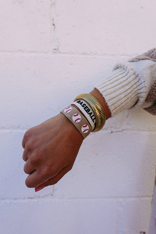 ETTA OG | baseball embroidered bracelet