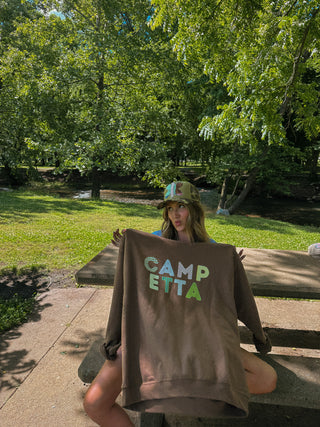 ETTA OG | camp etta sweatshirt - brown