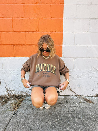ETTA OG | mother like the wild west sweatshirt - brown