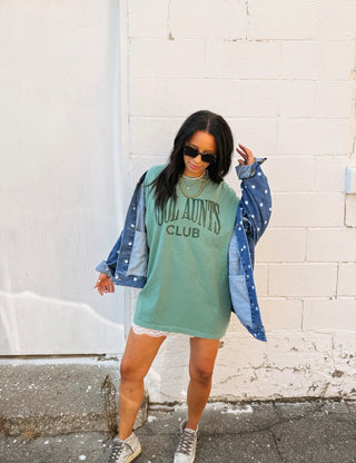 ETTA OG | cool aunts club tee - green / green